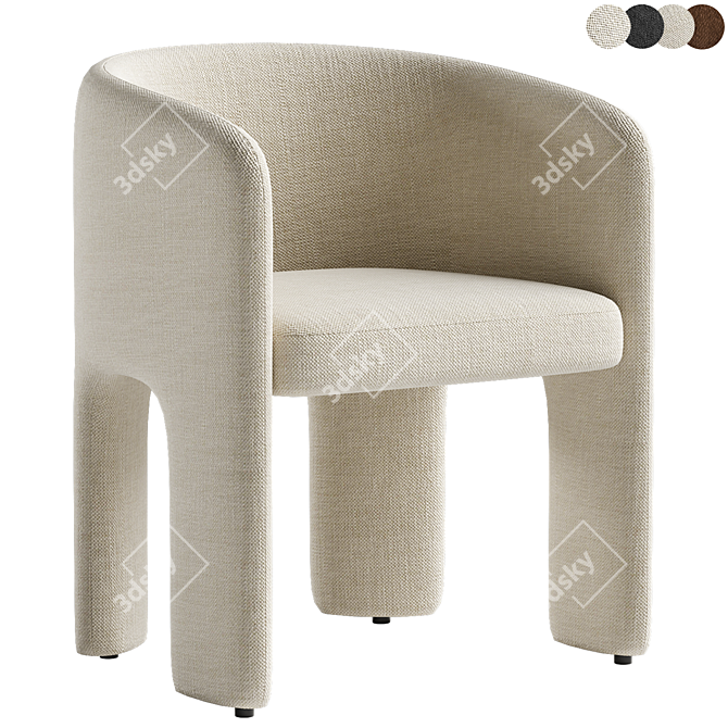 Modern Ditre Italia Cali Chair 3D model image 1