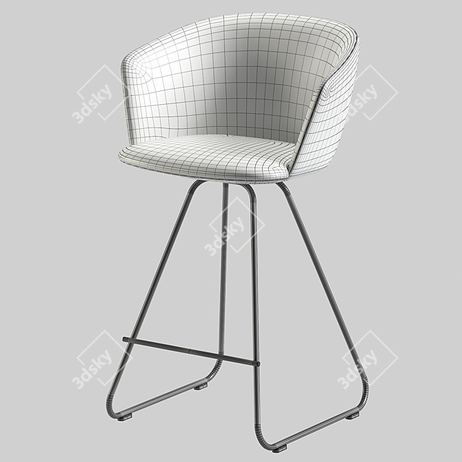 Modern Glove S472 Bar Chair 3D model image 14