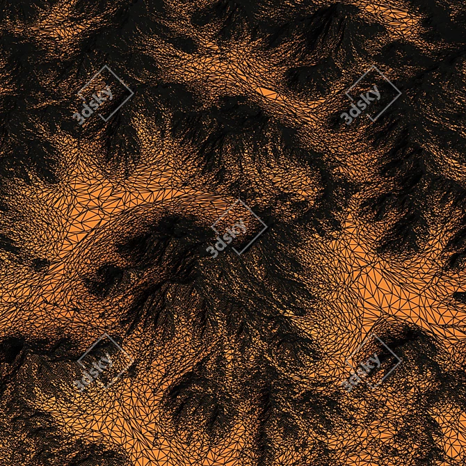 High-Res Snowy Mountain Terrain 3D model image 6