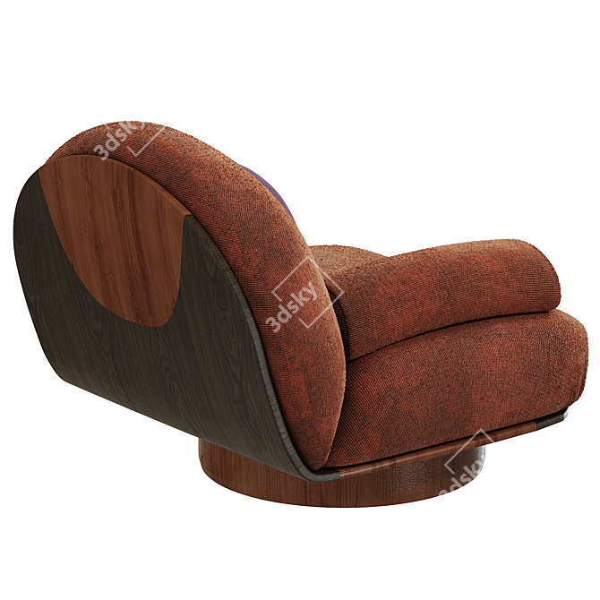 Contemporary Fratelli Boffi Armchair 3D model image 4