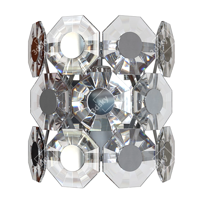 Tokata Crystal Wall Sconce, Modern 3D model image 8