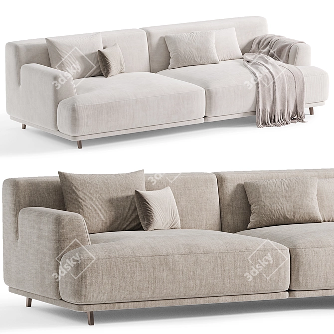  Contemporary Poliform Tribeca Modern Sofa 3D model image 1