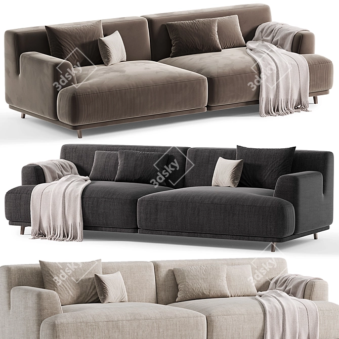  Contemporary Poliform Tribeca Modern Sofa 3D model image 2