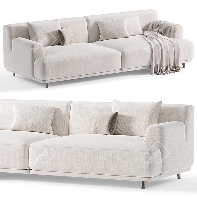  Contemporary Poliform Tribeca Modern Sofa 3D model image 3