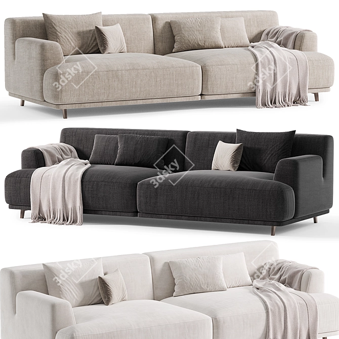  Contemporary Poliform Tribeca Modern Sofa 3D model image 5