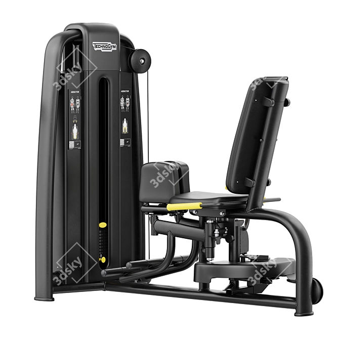 Technogym Selection 700 Ab-Abductor 3D model image 1