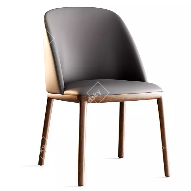 Modern Luxury Mariel Dining Chair 3D model image 1