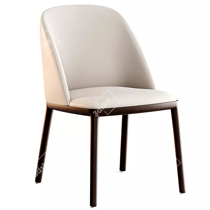 Modern Luxury Mariel Dining Chair 3D model image 3