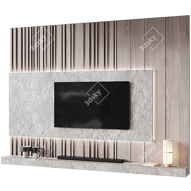 Elevate Your TV Wall Setup 3D model image 6