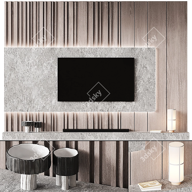 Elevate Your TV Wall Setup 3D model image 3