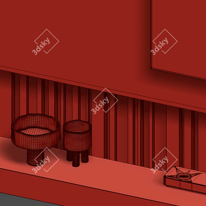 Elevate Your TV Wall Setup 3D model image 5