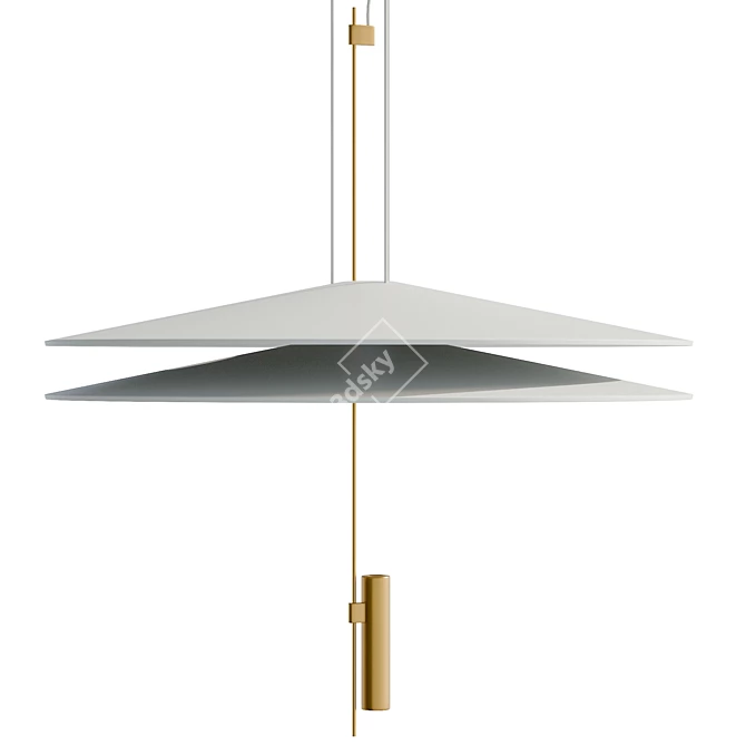 Vibia Flamingo UV-Mapped Pendant Lamp 3D model image 1