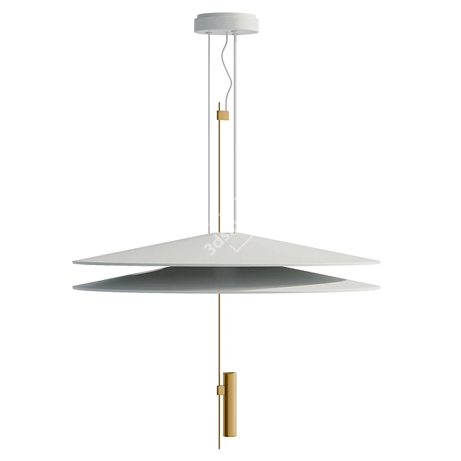 Vibia Flamingo UV-Mapped Pendant Lamp 3D model image 2