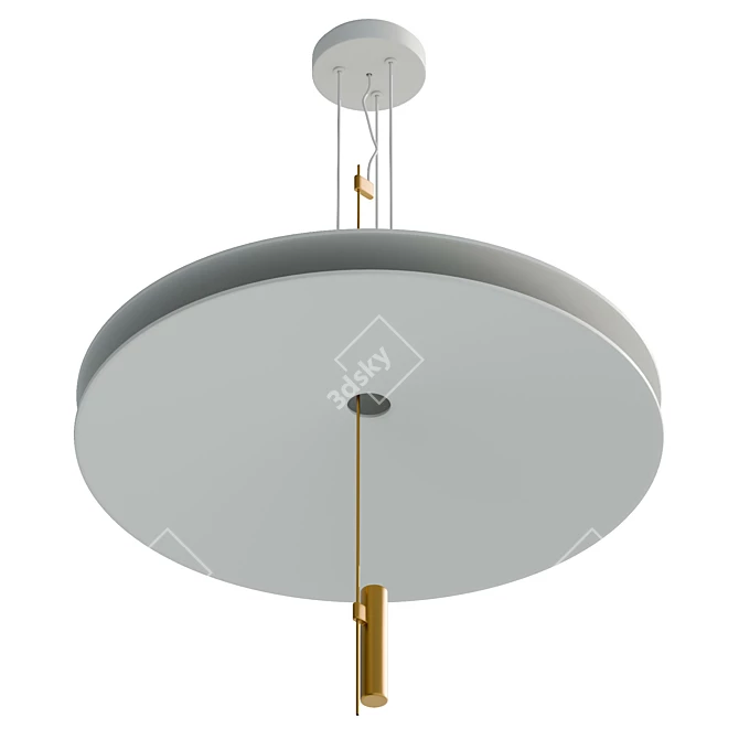 Vibia Flamingo UV-Mapped Pendant Lamp 3D model image 5