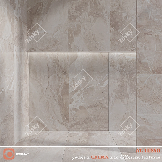 Luxurious AT LUSSO Tile Collection 3D model image 3