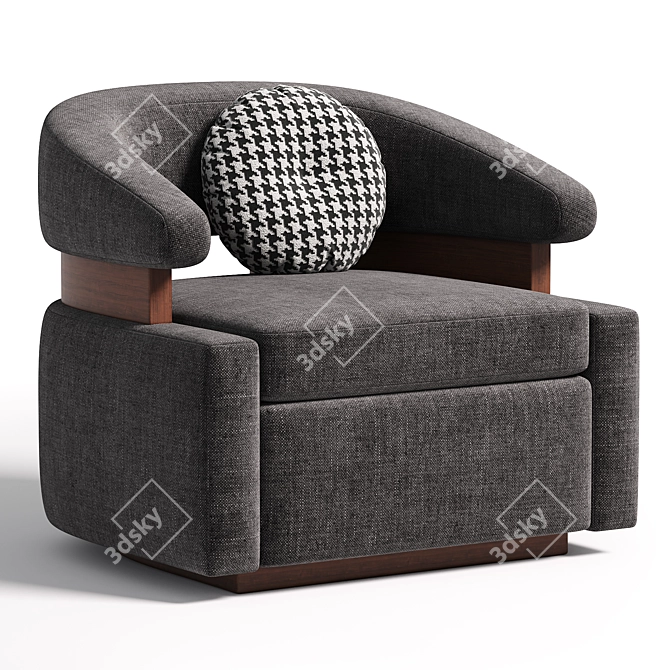 Modern Vienna Way Club Chair 3D model image 2