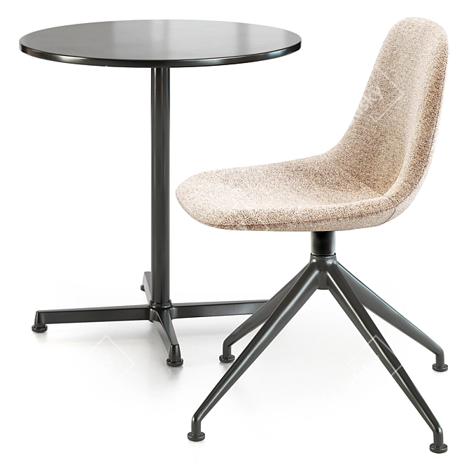 Modern Pato Table Eyes Chair 3D model image 3