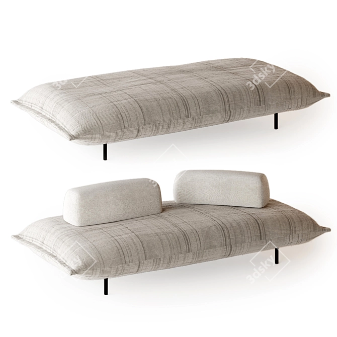 Paola Lenti Pod Sofa Bed 3D model image 2