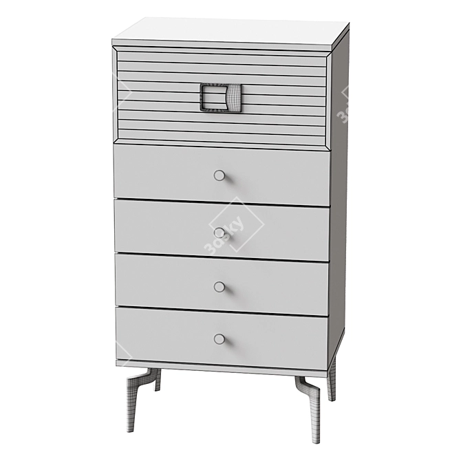  Veyron 5-Drawer Chest 693935 3D model image 2