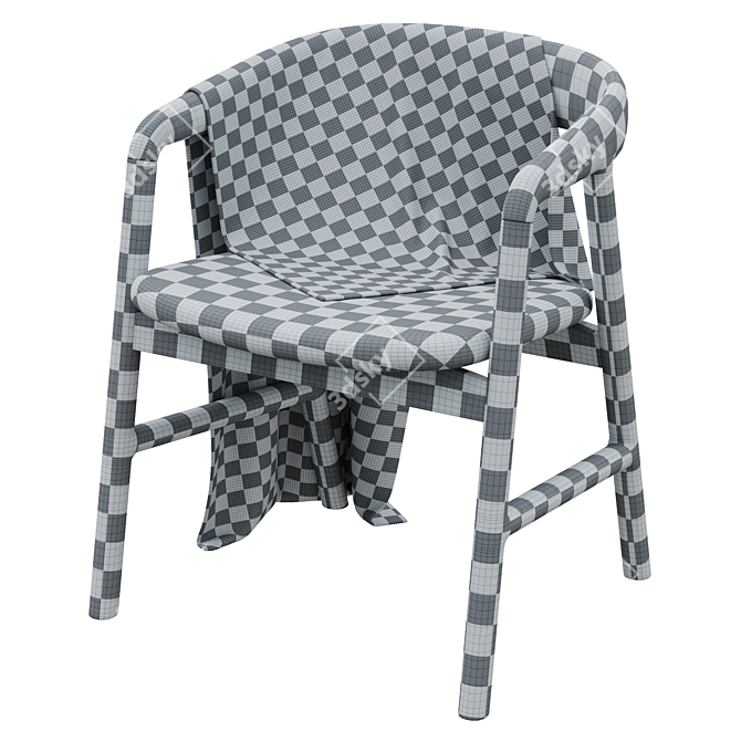 Elegant Camlina Chair: Exquisite Design 3D model image 6