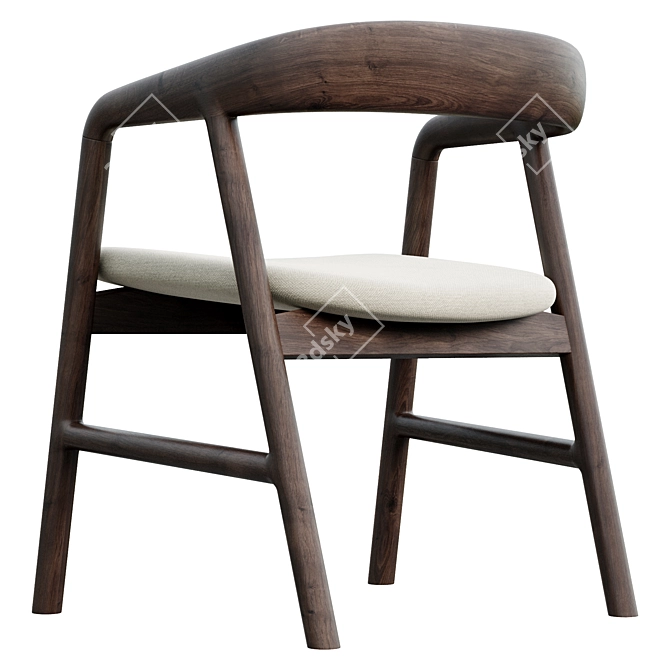 Elegant Camlina Chair: Exquisite Design 3D model image 8