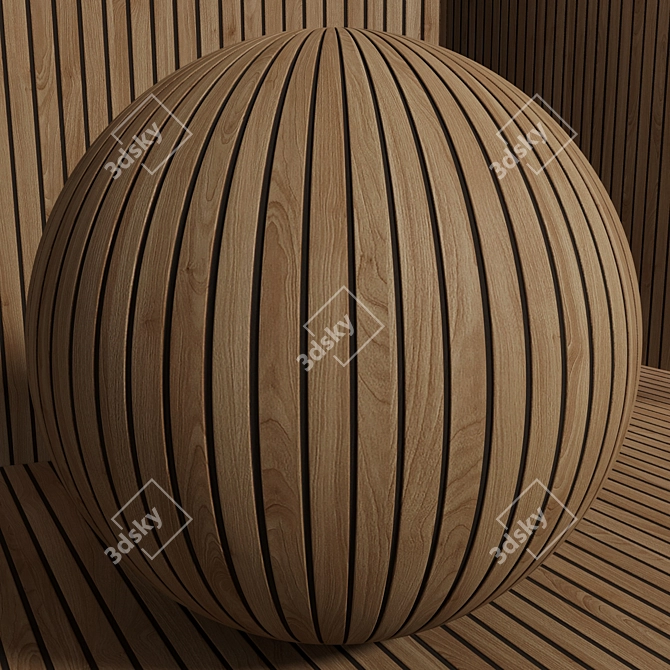 Seamless Wood Plank Set - 173 3D model image 3