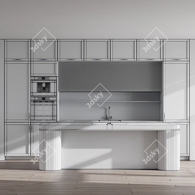 Bosch Kitchen Set: Modern Design 3D model image 7