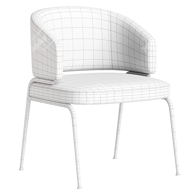 Coastal Inspired Nives Chair 3D model image 4