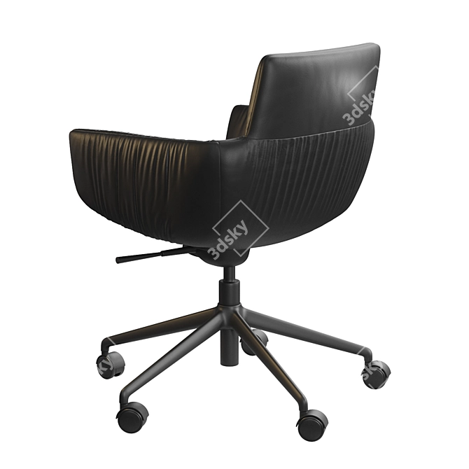 Modern Upholstered Side Chair Ensemble 3D model image 3