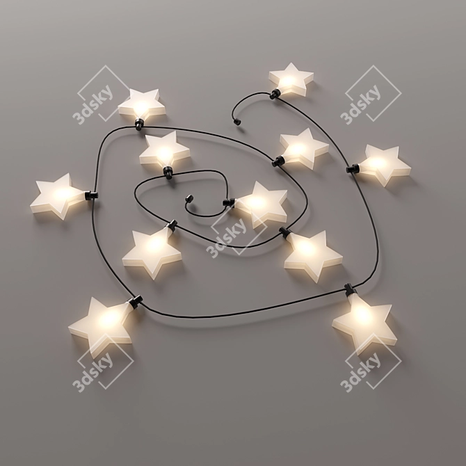 Adjustable Star Garland

Transformable decor for any occasion. Easy to customize & ideal for both indoor and outdoor settings. Perfect for parties, weddings 3D model image 2