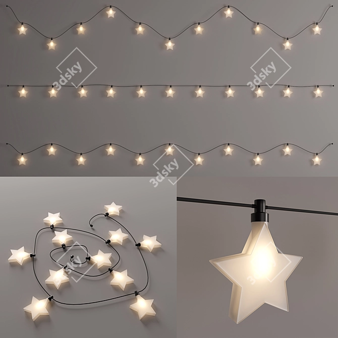 Adjustable Star Garland

Transformable decor for any occasion. Easy to customize & ideal for both indoor and outdoor settings. Perfect for parties, weddings 3D model image 4