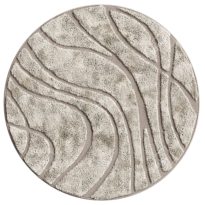 Safavieh Florida Shag Round Rug 3D model image 1