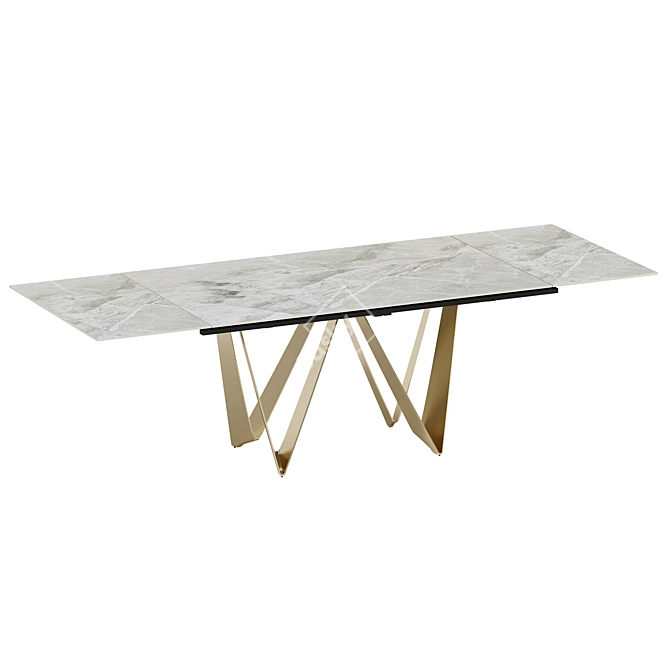 Foldable Ceramic Top Table 3D model image 1