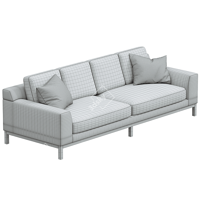 Sleek Sullivan Sofa by Jamie Stern 3D model image 3