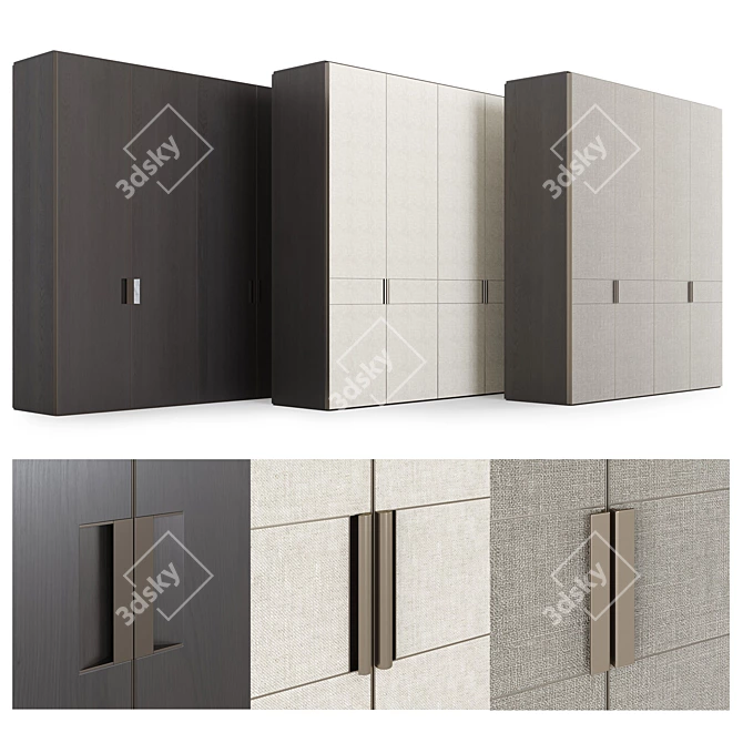 Modern Wardrobe System by Poliform 3D model image 1