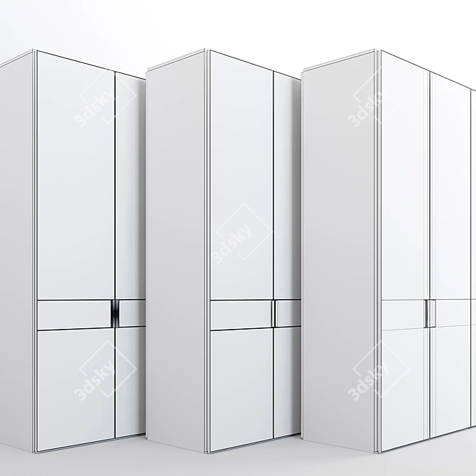 Modern Wardrobe System by Poliform 3D model image 6