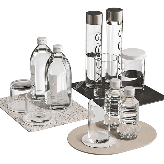 Modern Tableware Set NG4 3D model image 5