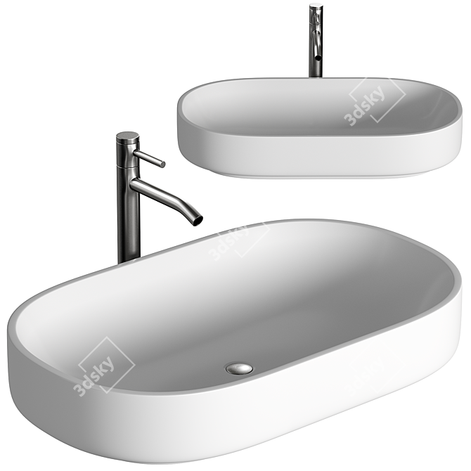 Form Oval Basin 2015 Upgrade 3D model image 1