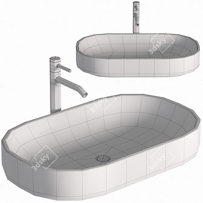 Form Oval Basin 2015 Upgrade 3D model image 2