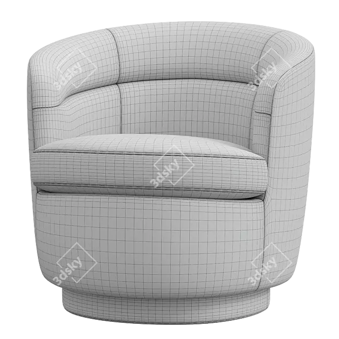 Modern Swivel Chair Furnishing Gem 3D model image 4