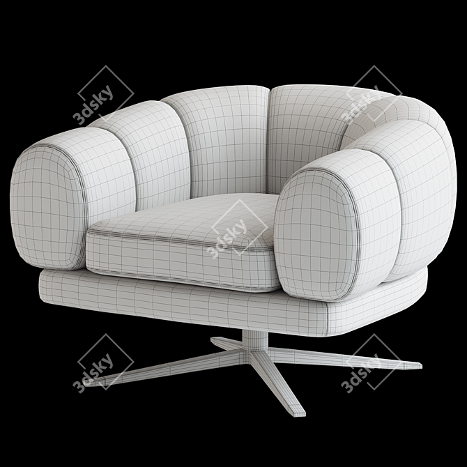 Modern Swivel Chair Sunset 3D model image 5