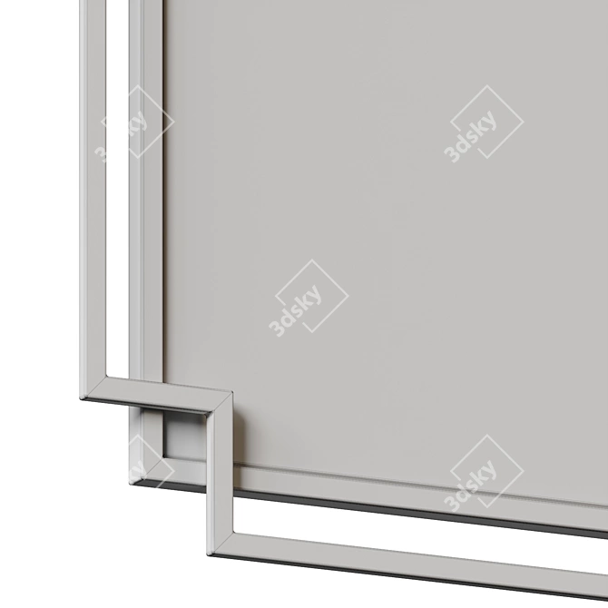 Radiant Reflections Wall Mirror 3D model image 5