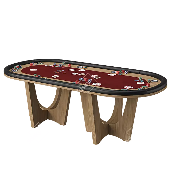 Ultimate Poker Table Bundle 3D model image 2