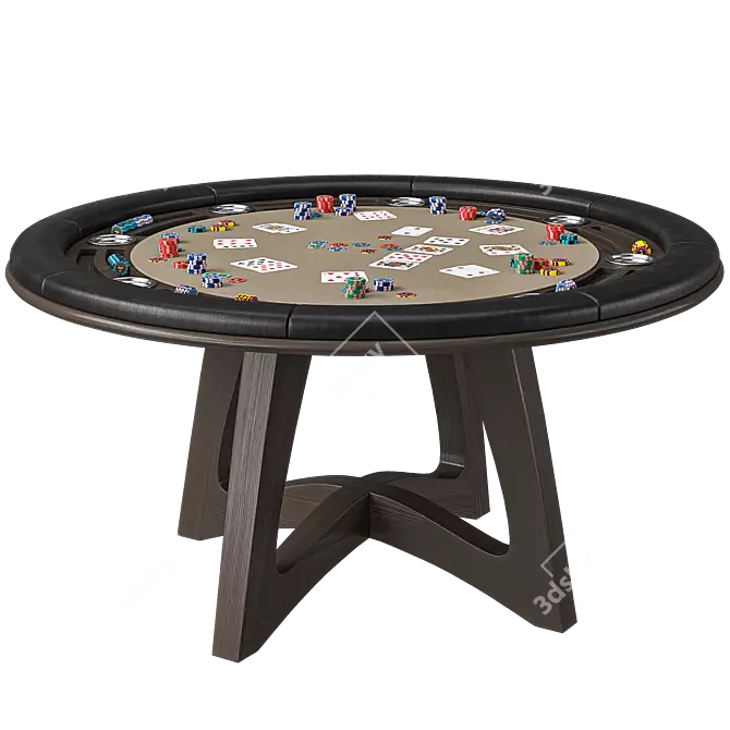 Premium 3DMax Poker Table Kit 3D model image 7