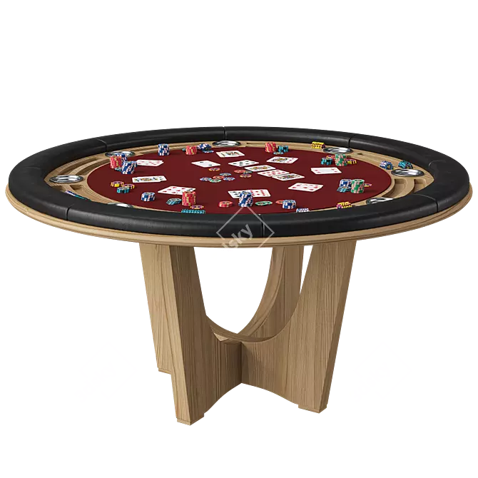 Corona Textured Park Pro Poker Table 3D model image 7