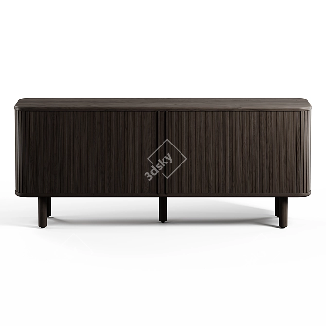 Modern 2-Door Sideboard Set 3D model image 4