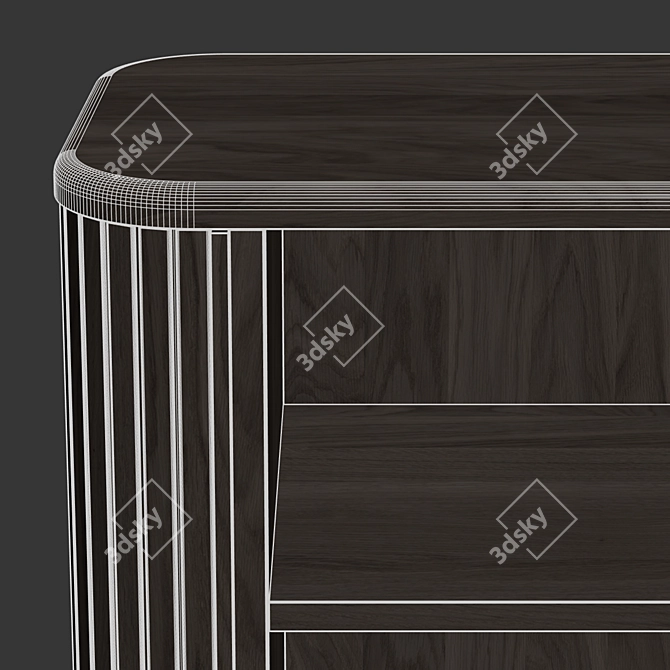 Modern 2-Door Sideboard Set 3D model image 6