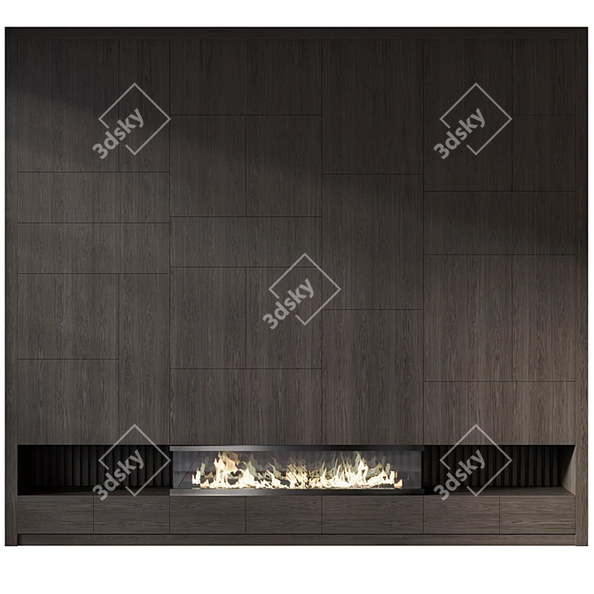 Modern Fireplace Model for Renders 3D model image 2