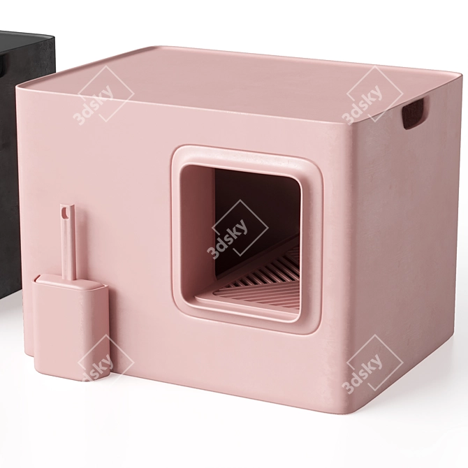 Two-in-One Cat Litter Combo 3D model image 8