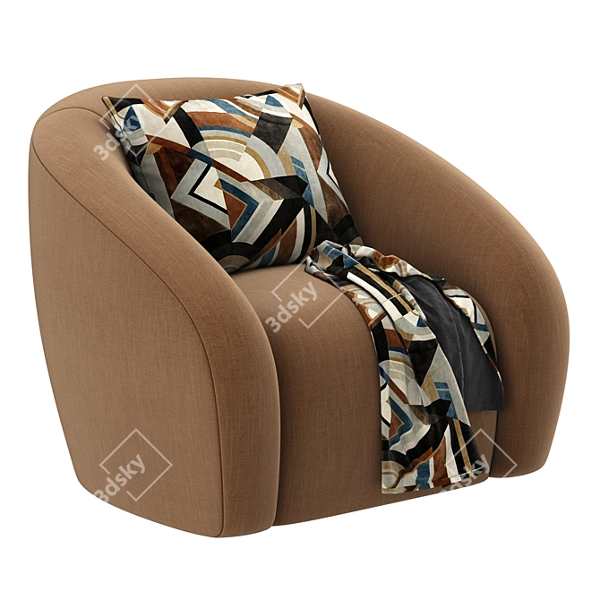  Luxe RH Sofia Armchair 3D model image 5